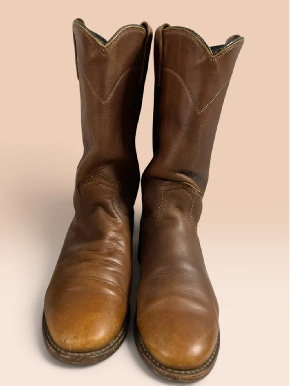 Vintage Dan Post Men's Leather Boots #161021 Size 8M
